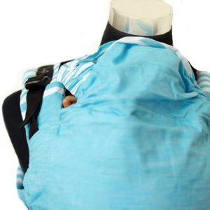 Cookie Ergonomic Linen Baby Carrier - Blue