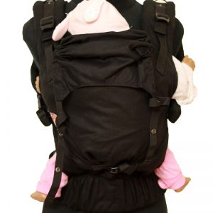 Cookie Ergonomic Linen Baby Carrier - Black