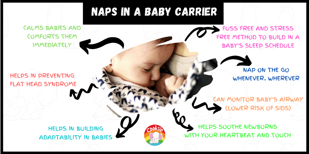 Naps in a baby carrier